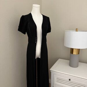 Long black swim cover up never worn